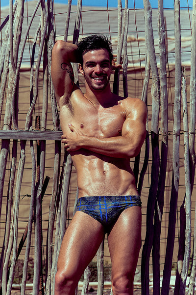 African Tribal Print Swim Brief