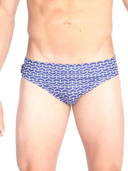 Brick Chevron Swim Brief