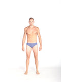 Brick Chevron Swim Brief