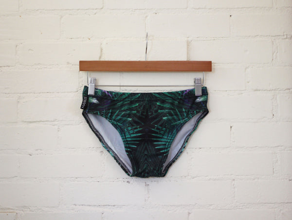 Palm Leaf Print Swim Brief