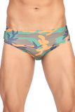 Camouflage Orange Swim Brief
